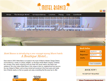 Tablet Screenshot of motelbianco.com